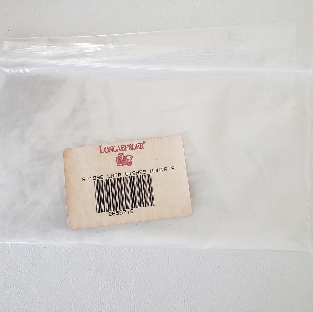 Longaberger 1998 Holiday Hostess Winter Wishes Basket Combo: Lid Liner Protector - Picture 6 of 6